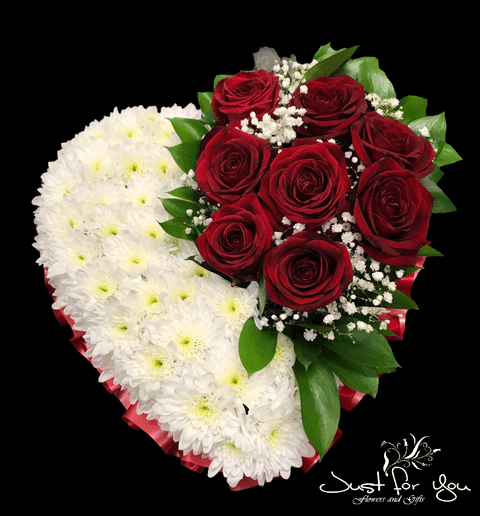 Full White & Red heart