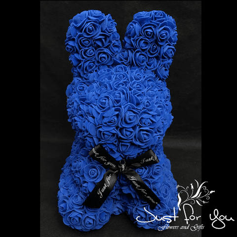 Medium dark blue Bunny in Presentation box