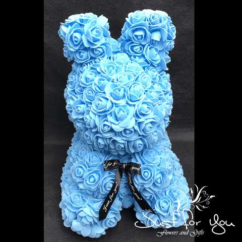 Medium light blue Bunny in Presentation box
