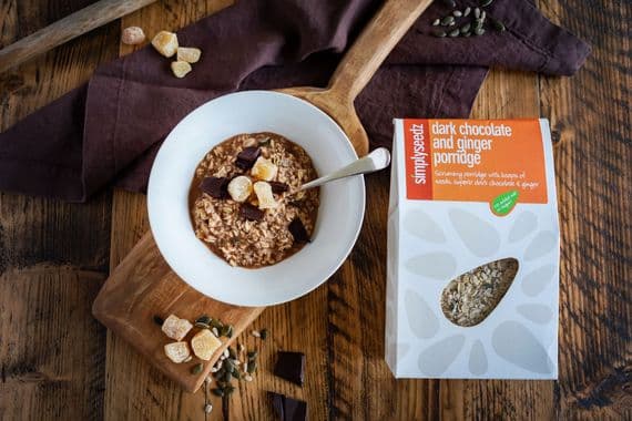 NEW Dark Chocolate & Ginger Wildfarmed Porridge Oats with Seeds 500g Single Pack NEW RECIPE