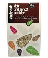 NEW Date & Apricot Wildfarmed Porridge Oats with Seeds 500g  Single Pack