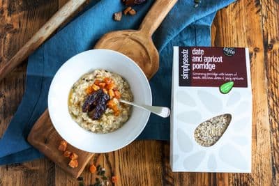 NEW Date & Apricot Wildfarmed Porridge Oats with Seeds 500g  Single Pack
