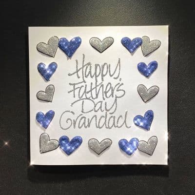 3D Heart Border: Blue or Black