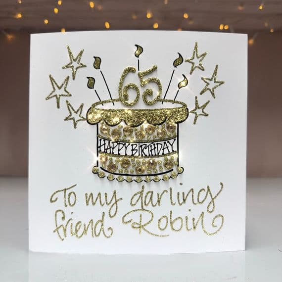 Big Happy Birthday; Cake with Age