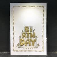 Birthday Bubble Cake; Gold, Silver, Pink or Blue