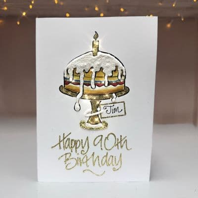 Birthday Cake on Stand