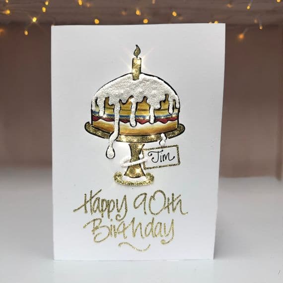 Birthday Cake on Stand