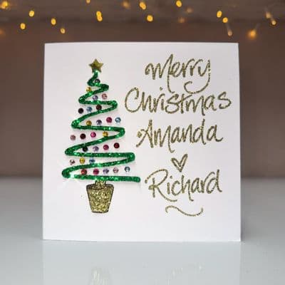 Bling Tree Christmas Card