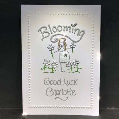 Blooming; White, Blue or Pink