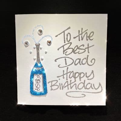 Blue Champagne Bottle