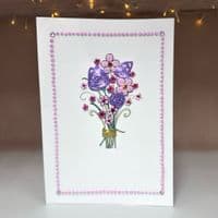 Bouquet of Flowers in Lilac & Pink