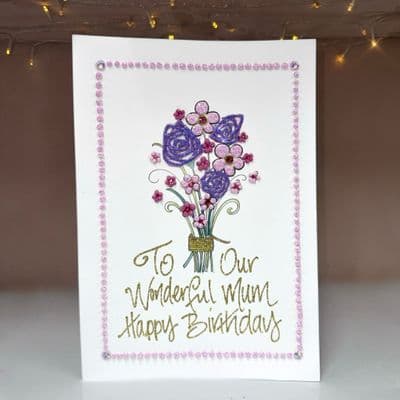 Bouquet of Flowers in Lilac & Pink