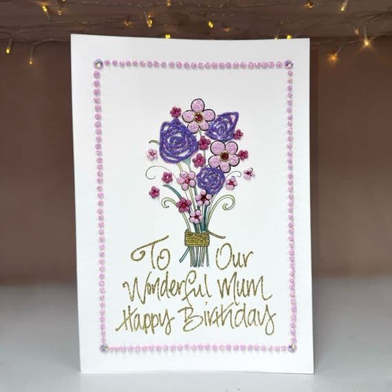 Bouquet of Flowers in Lilac & Pink