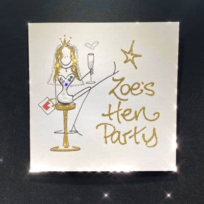 Bride to Be on Stool