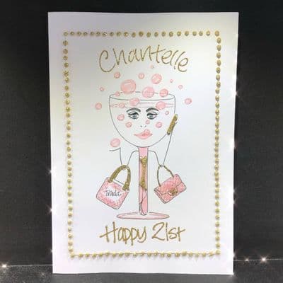 Bubbles in a Glass with Handbags