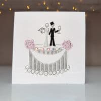 Cake Topper: Gold or Silver