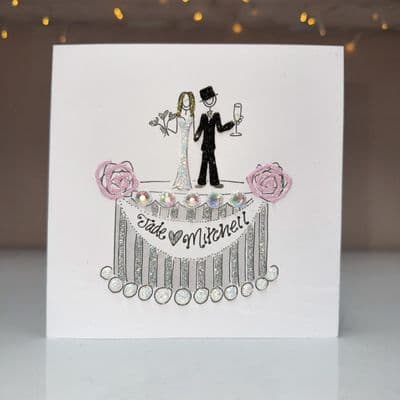 Cake Topper: Gold or Silver