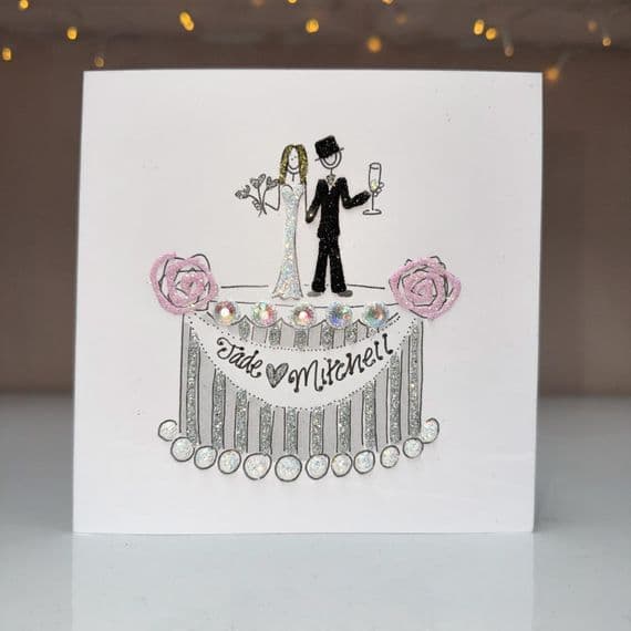 Cake Topper: Gold or Silver