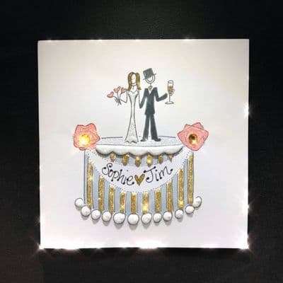 Cake Topper: Gold or Silver