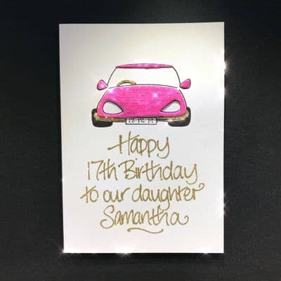 Car; Pink, Lilac or White