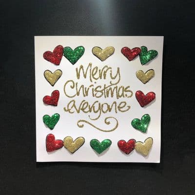 Christmas 3D Heart Border