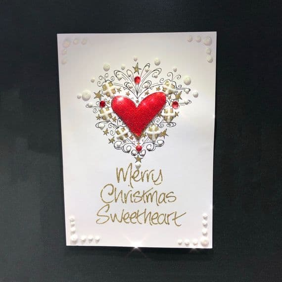 Christmas Heart and Swirls