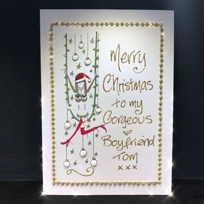 Christmas Lady on a Swing