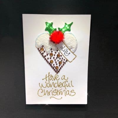 Christmas Pudding Heart