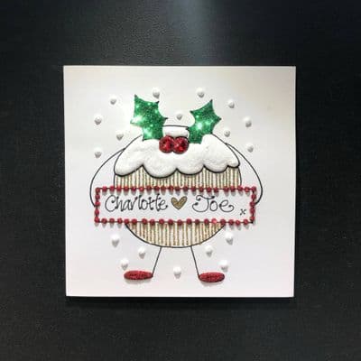 Christmas Pudding with Banner