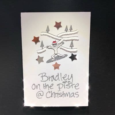 Christmas Snowboarder