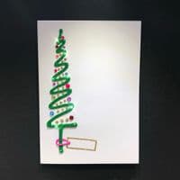 Christmas Tree Side ; White, Green, Pink or Blue