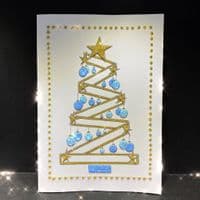 Christmas Tree; White, Pink or Blue Baubles