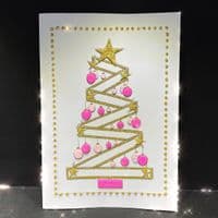 Christmas Tree; White, Pink or Blue Baubles
