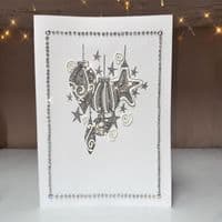 Classy Baubles Christmas Card