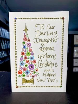 Colourful Christmas Tree with Bow