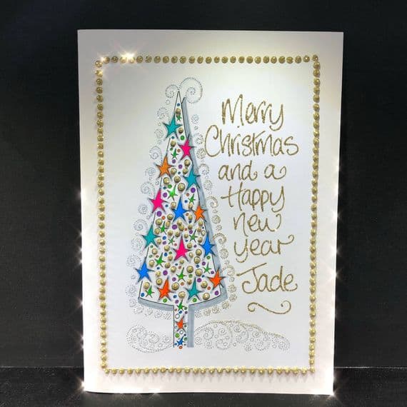 Colourful  Stars Christmas Tree