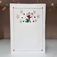 Couple with Present Christmas Card
