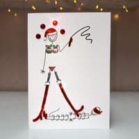Couple with Whip Christmas Card