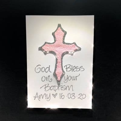 Cross; Pink, White or Blue