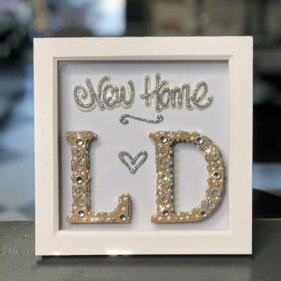 Double Letter Frame in White