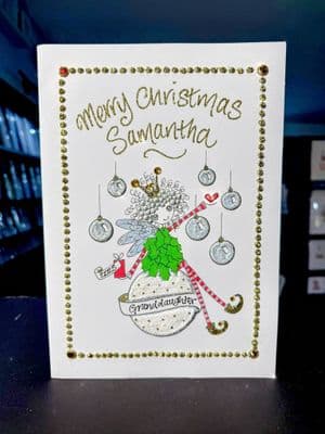 Fairy Princess in a Holly Dress