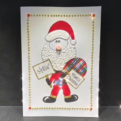 Father Christmas with Light Up Nose