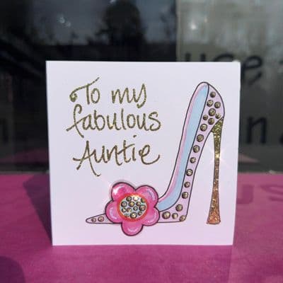 Flowery High Heel Shoe
