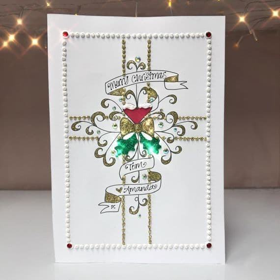 Gift Wrapped Christmas Card