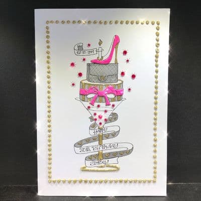 Gifts on Martini Glass; Pink or Purple