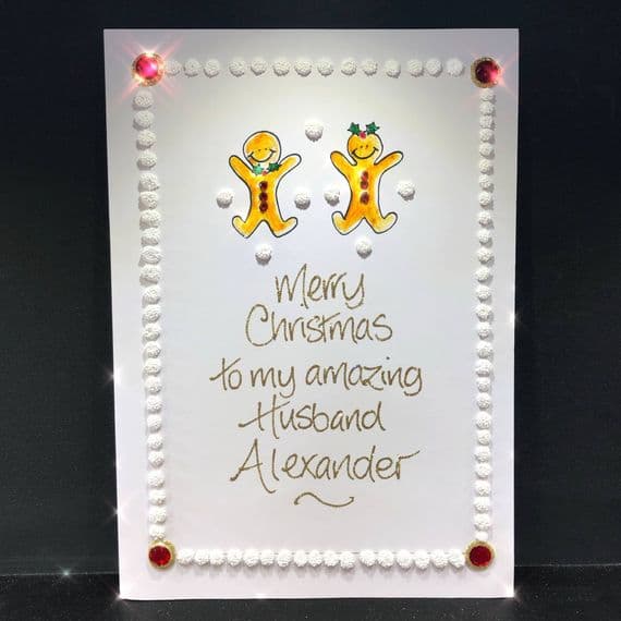 Gingerbread Couple Christmas Card