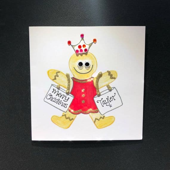 Gingerbread Girl with Christmas Shopping