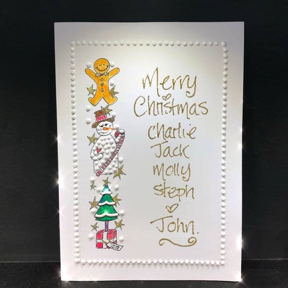 Gingerbread Man, Snowman, Christmas Tree