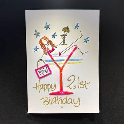 Girl in Martini Glass