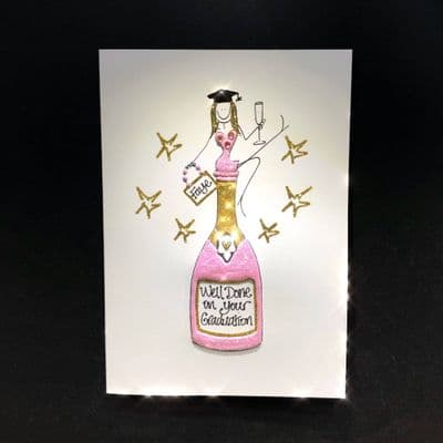 Graduation Girl on Bottle